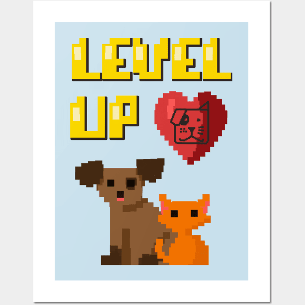 level up love Wall Art by Second Chance SPCA